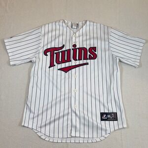 Minnesota Twins Cuddyer #5 Pinstripe Baseball Majestic Jersey Men's L‎